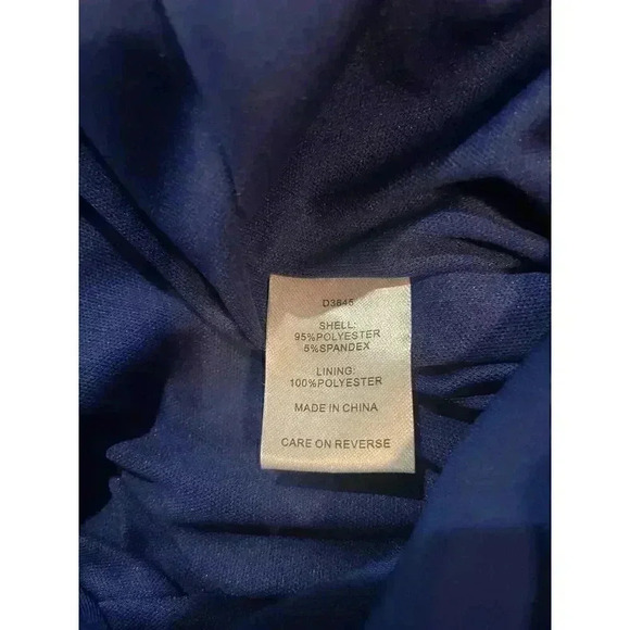 ALEXIA ADMOR Jumpsuit XL 16 18 Royal Blue Wide Leg Flare V Neck Ruched Romper - Picture 9 of 13